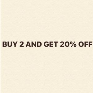 Buy 2 get 20% off